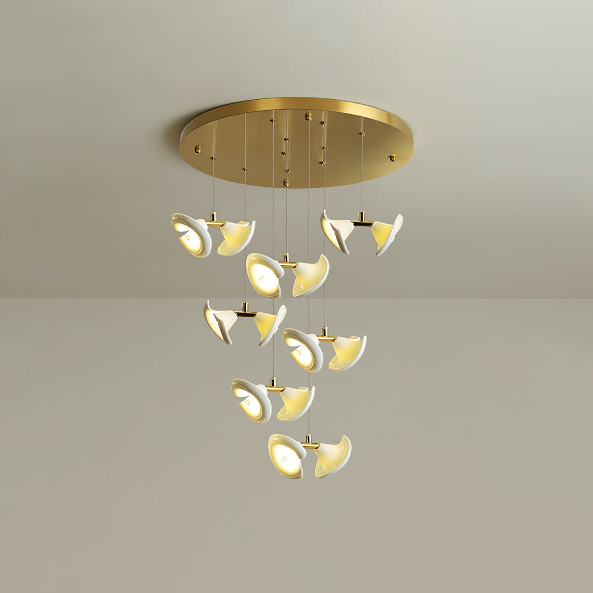 Candeeiro de teto de cerâmica Art Déco Ernoreth