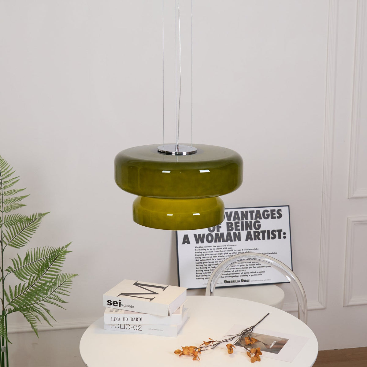 Zerithce moderne minimalistisk pendellampe i glas