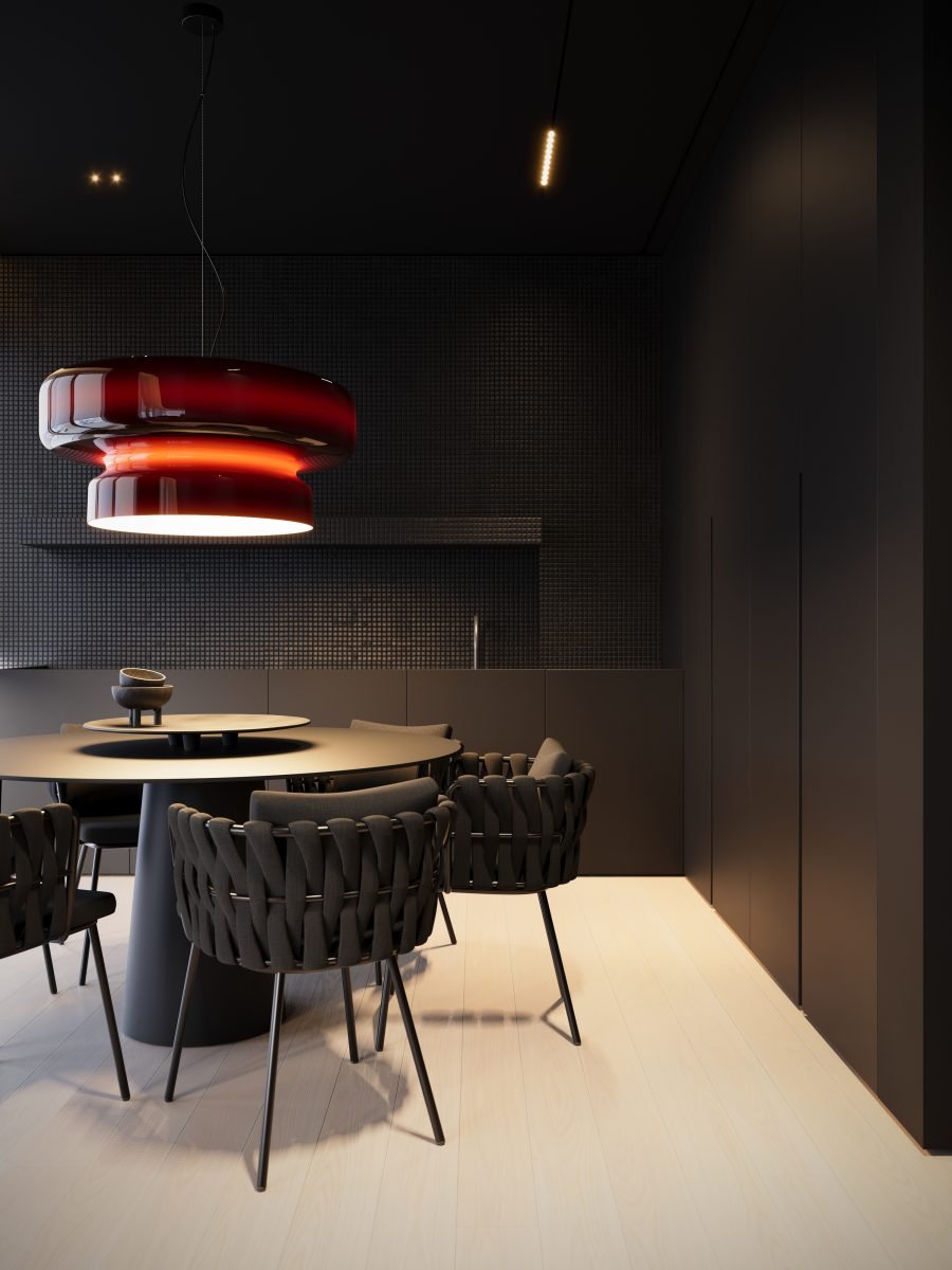 Zerithce moderne minimalistisk pendellampe i glas