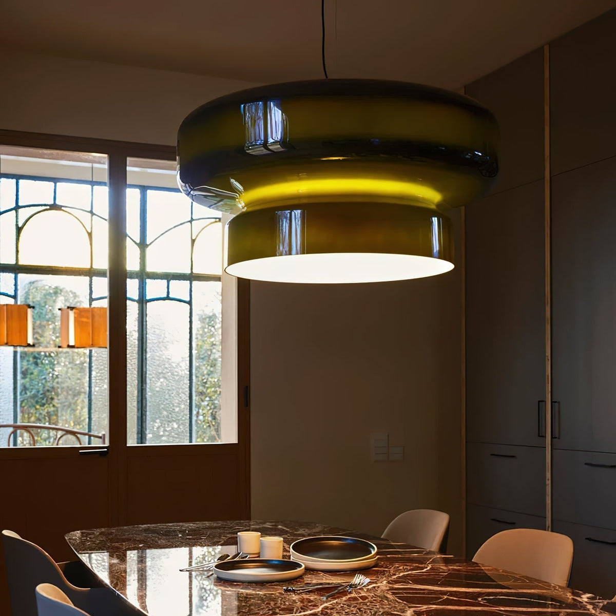 Zerithce moderne minimalistisk pendellampe i glas