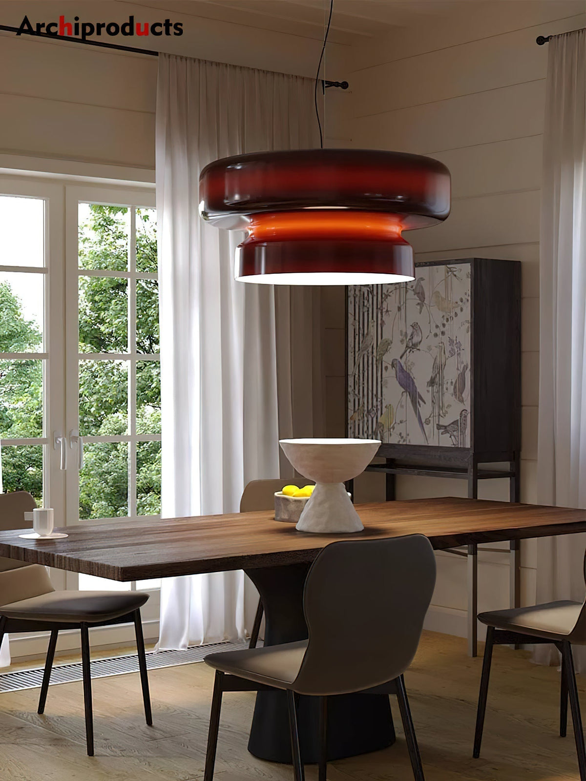 Zerithce moderne minimalistisk pendellampe i glas