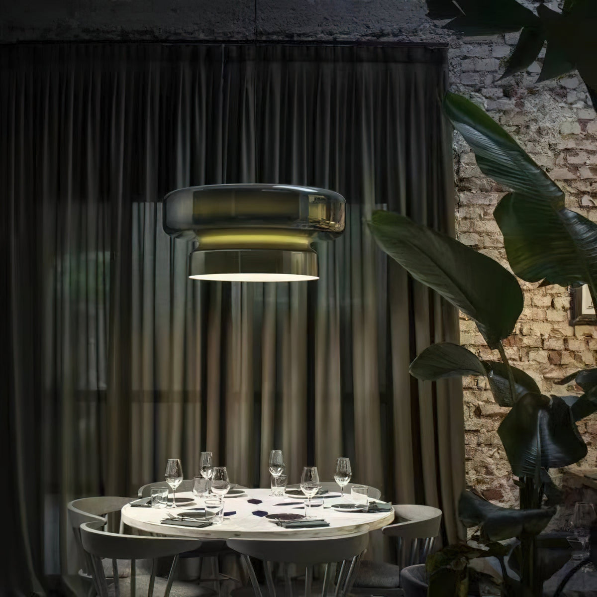 Zerithce moderne minimalistisk pendellampe i glas