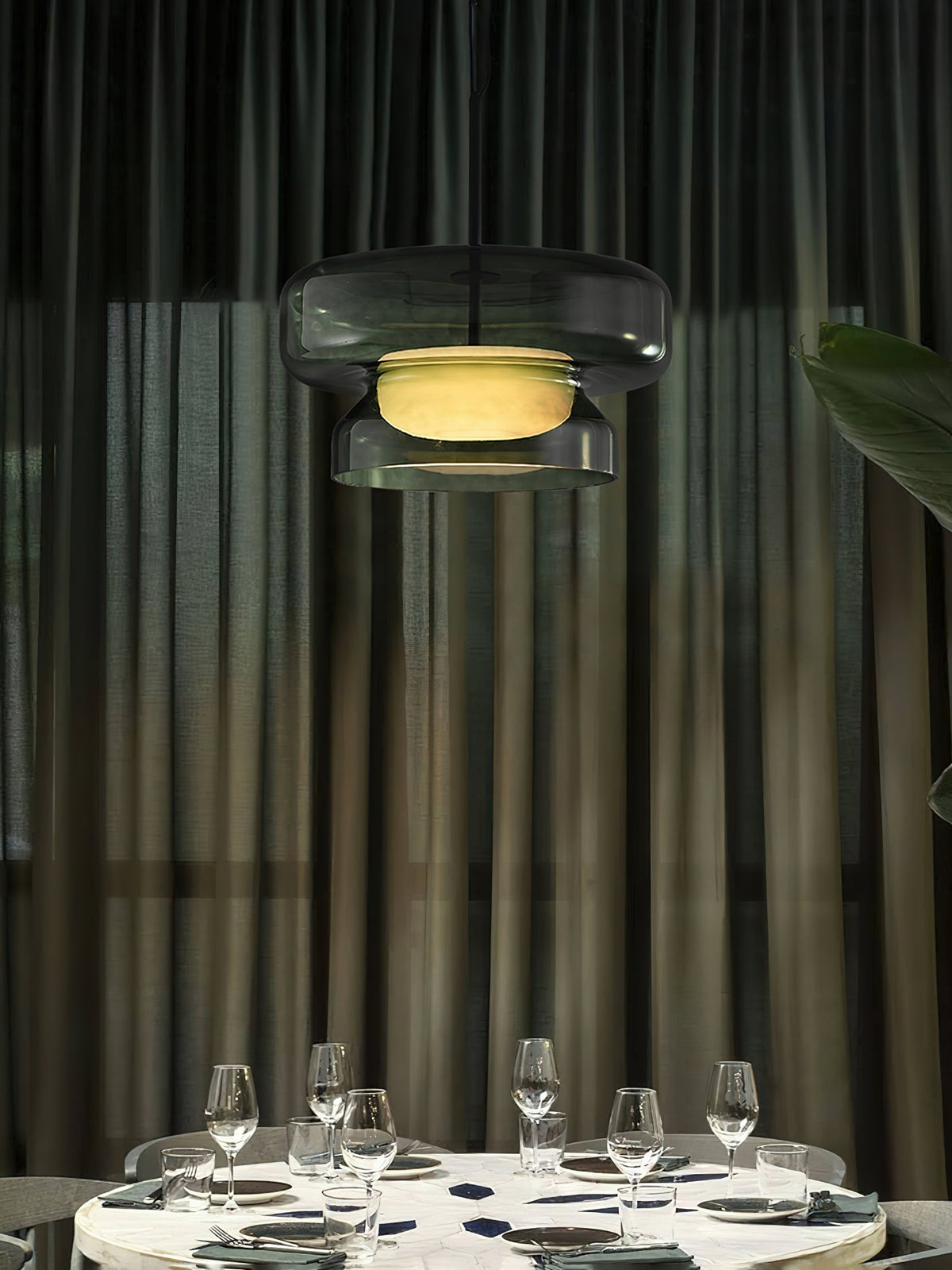 Zerithce moderne minimalistisk pendellampe i glas