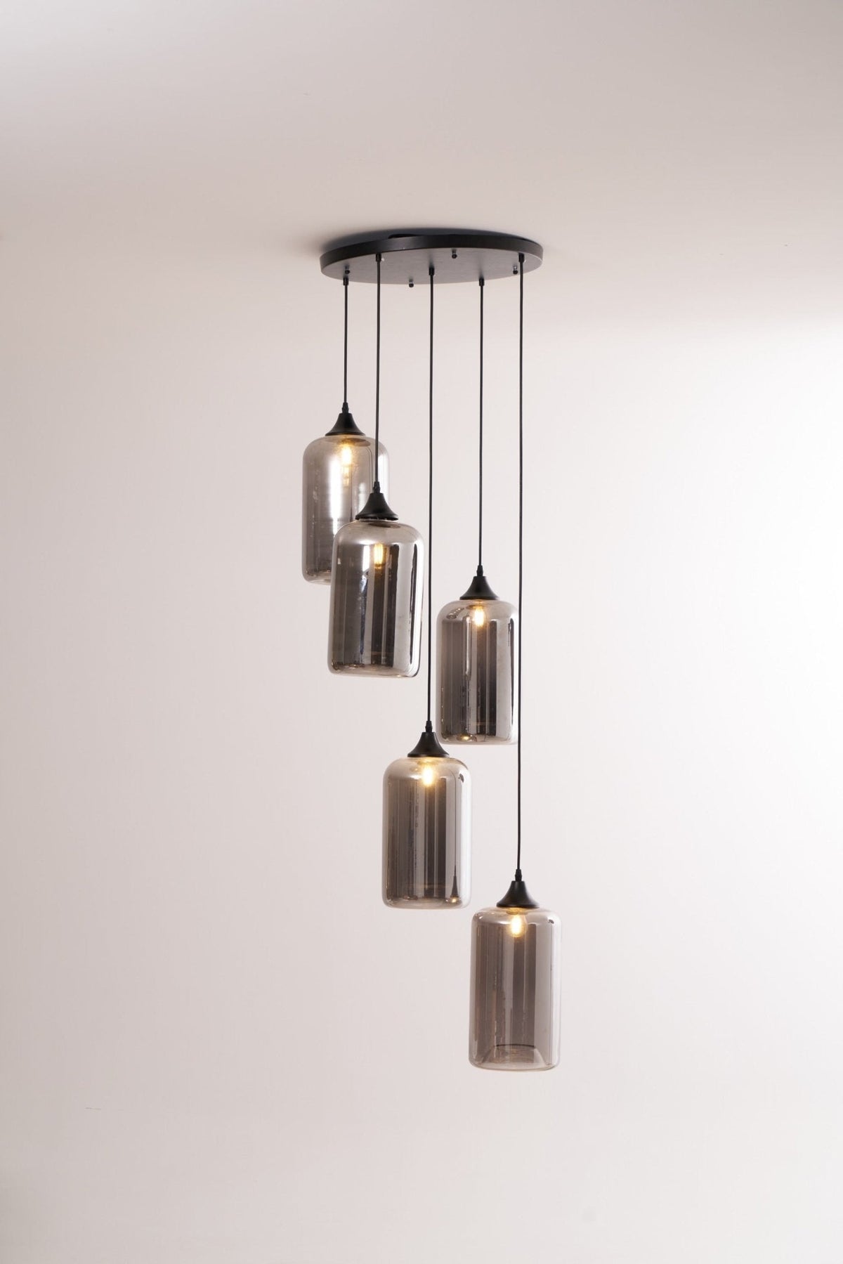 Tevely industrielt elegant pendel i glas