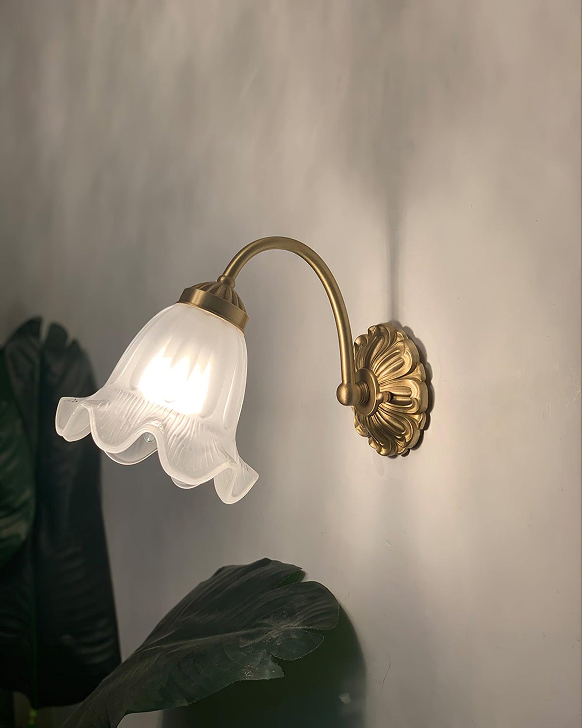 Celereria vintagevæglampe i glas
