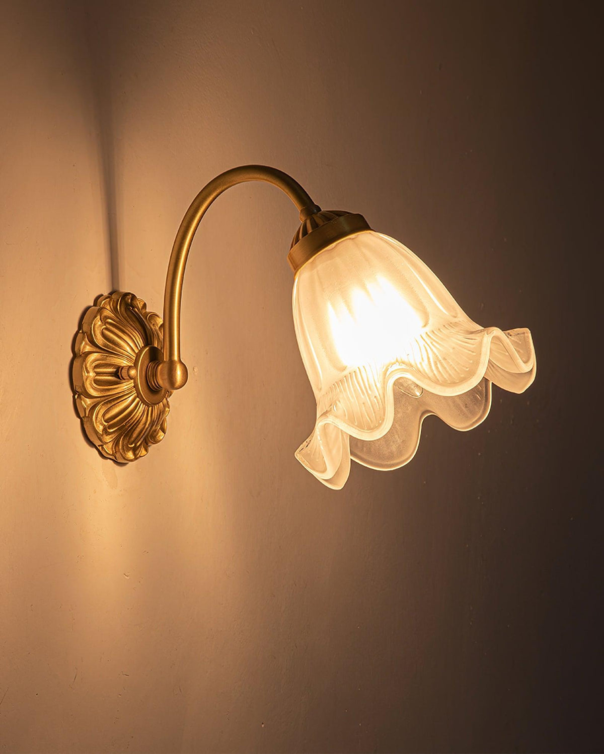 Celereria vintagevæglampe i glas