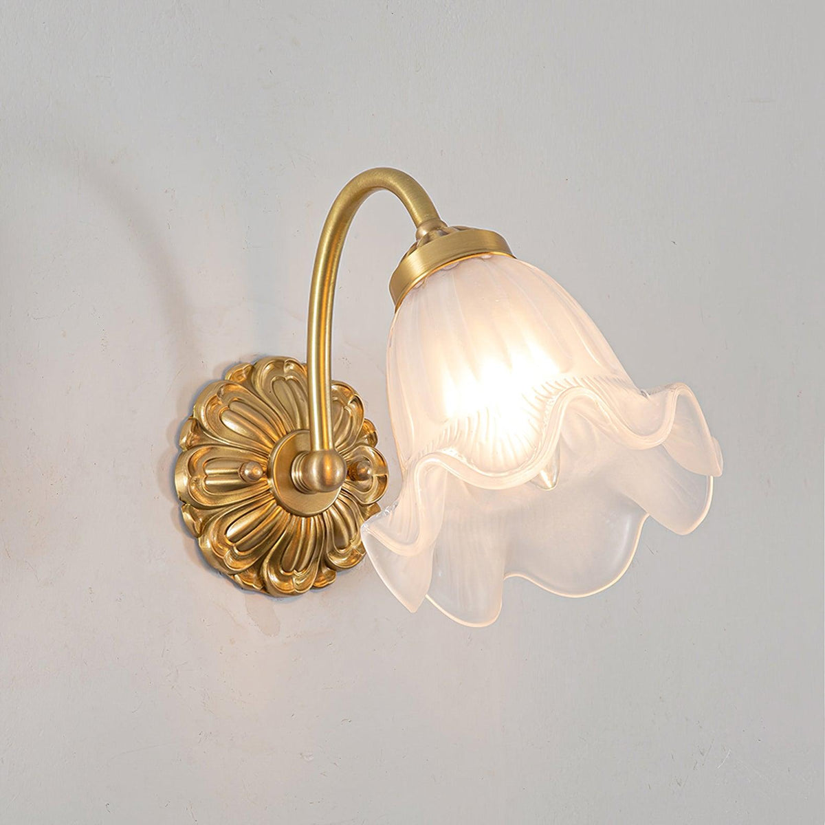 Celereria vintagevæglampe i glas