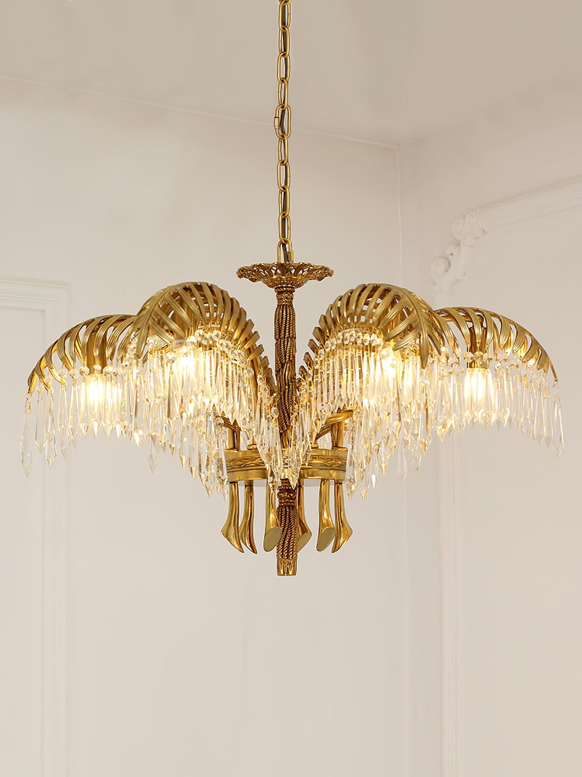Kilwen Regal -messinki- ja kristallikattokruunu