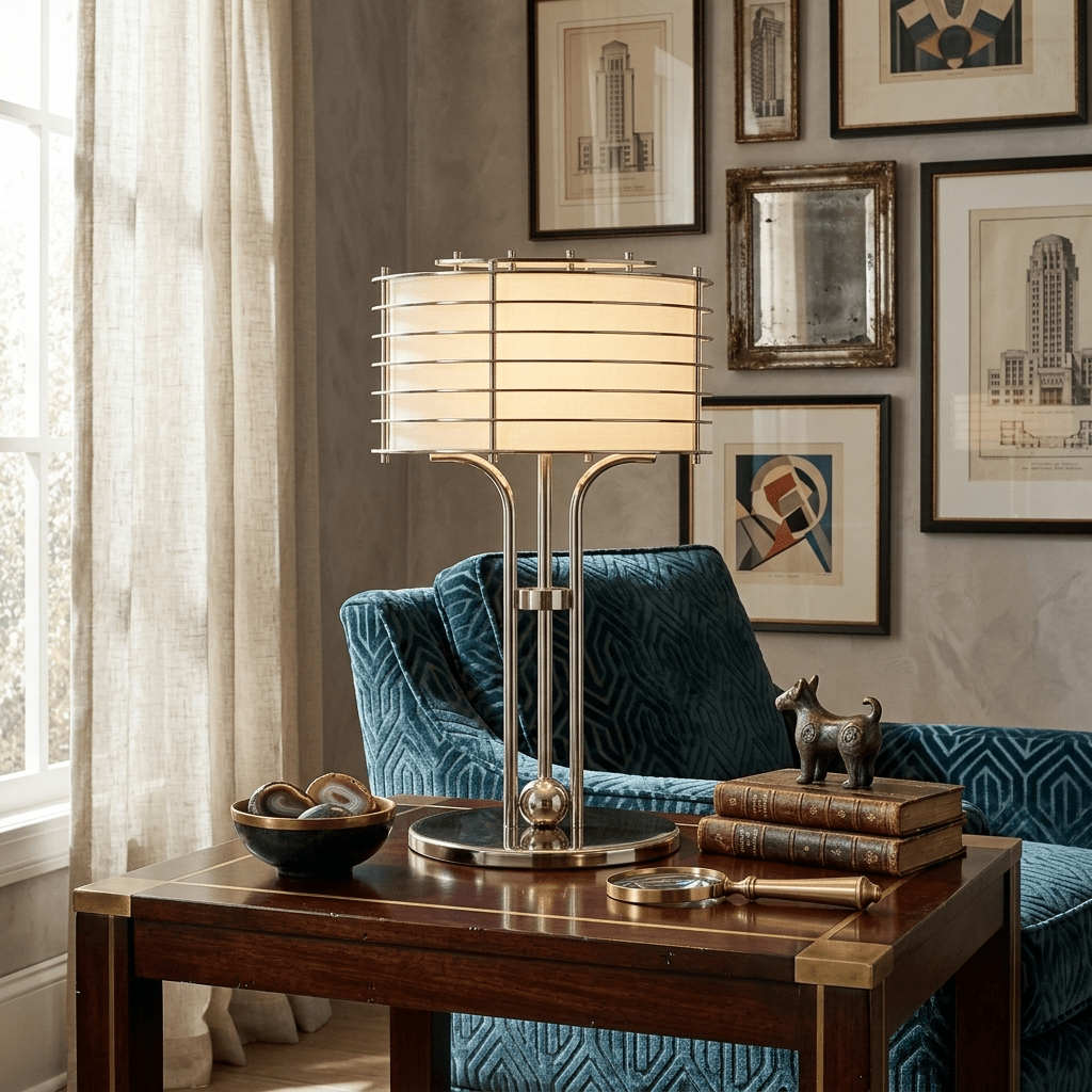 Candeeiro de mesa de estrutura linear Maxence Bravon