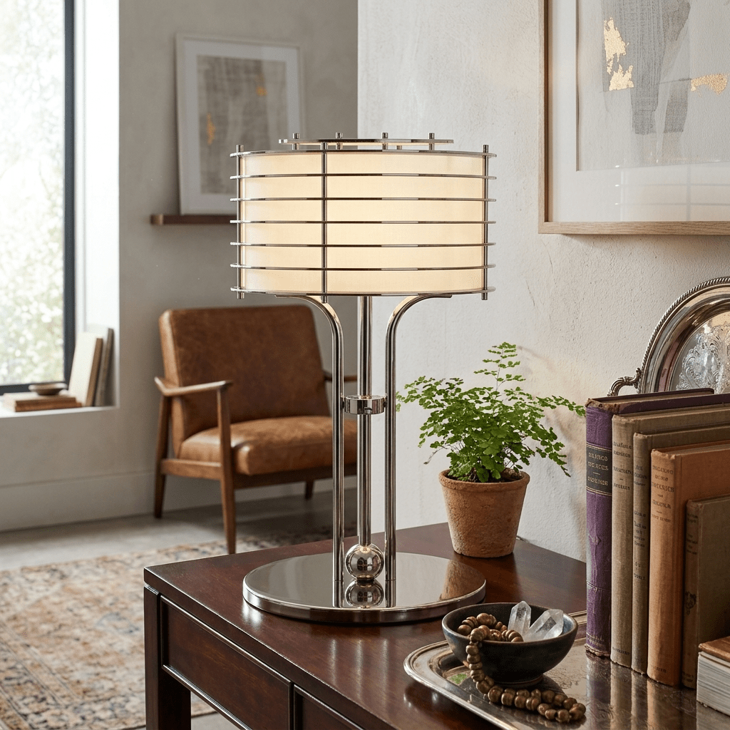 Candeeiro de mesa de estrutura linear Maxence Bravon