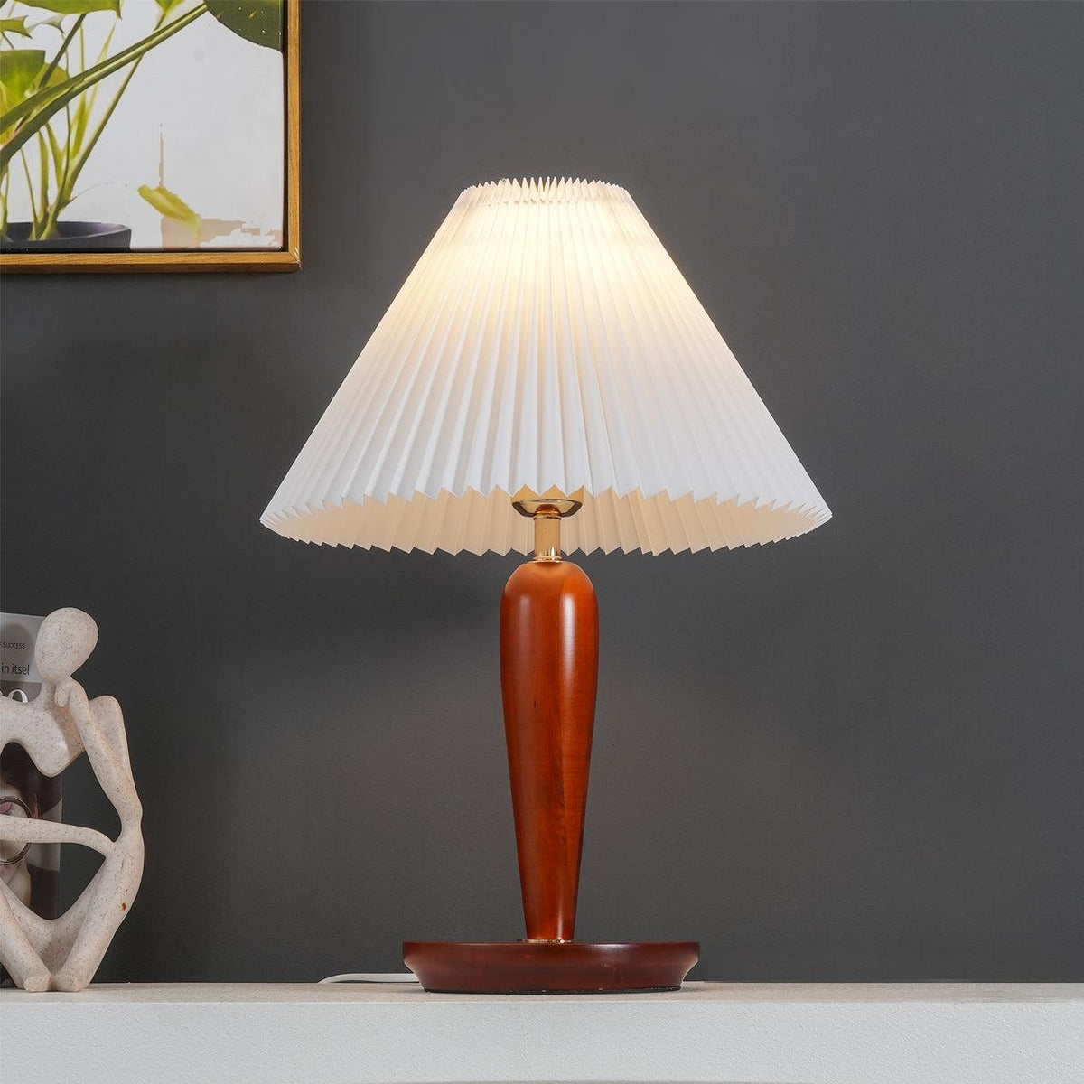 Linorelia modern bordslampa i tyg