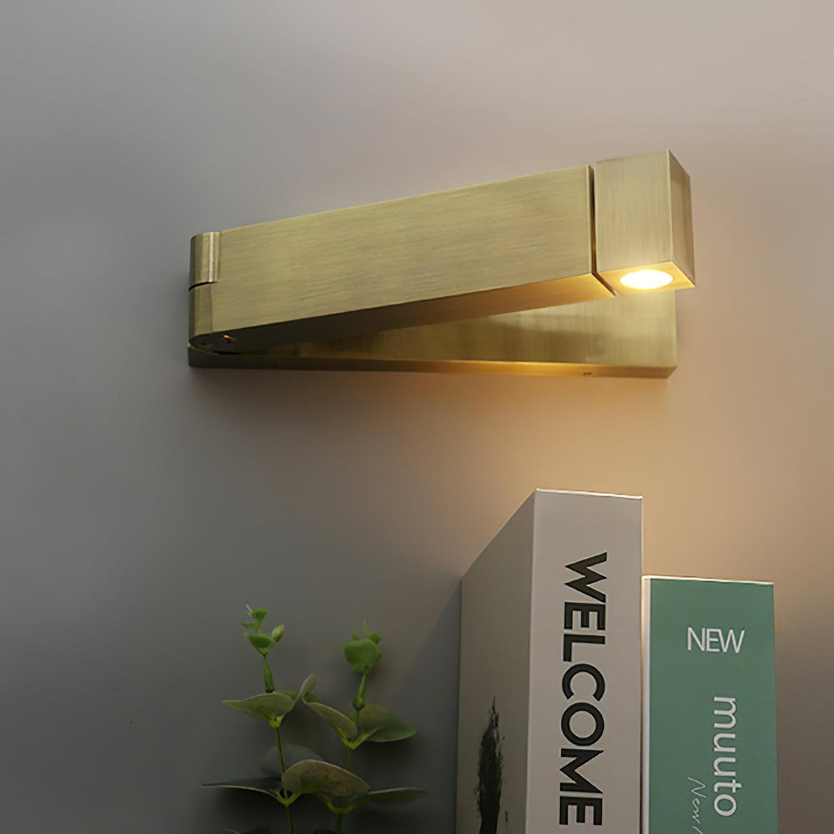 LED-seinävalaisin, alumiiniseosrunko, mattamusta nikkeli, minimalistinen