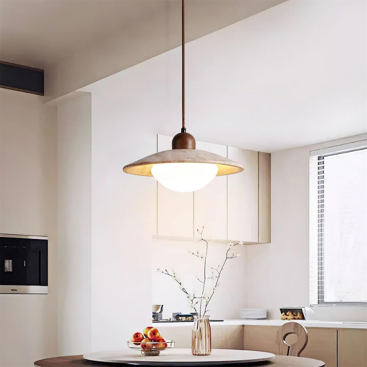 Luxen Pendant Lamp Travertine Minimalist