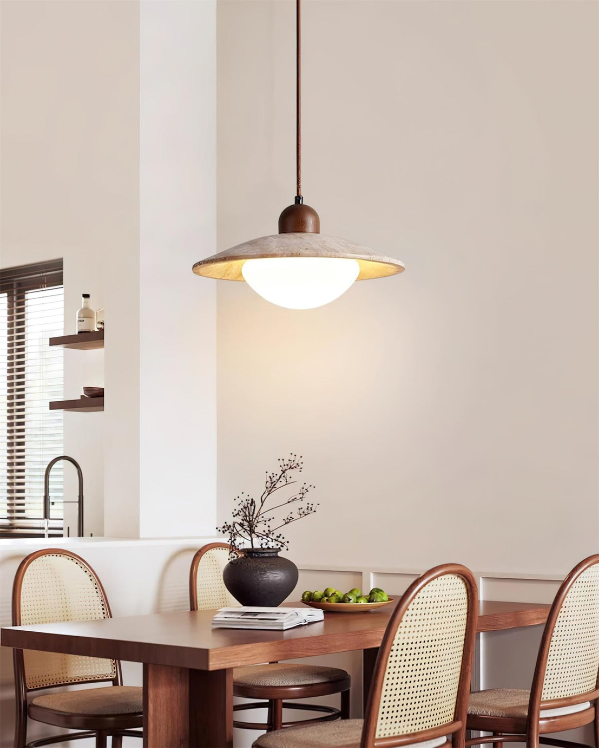 Luxen Pendant Lamp Travertine Minimalist
