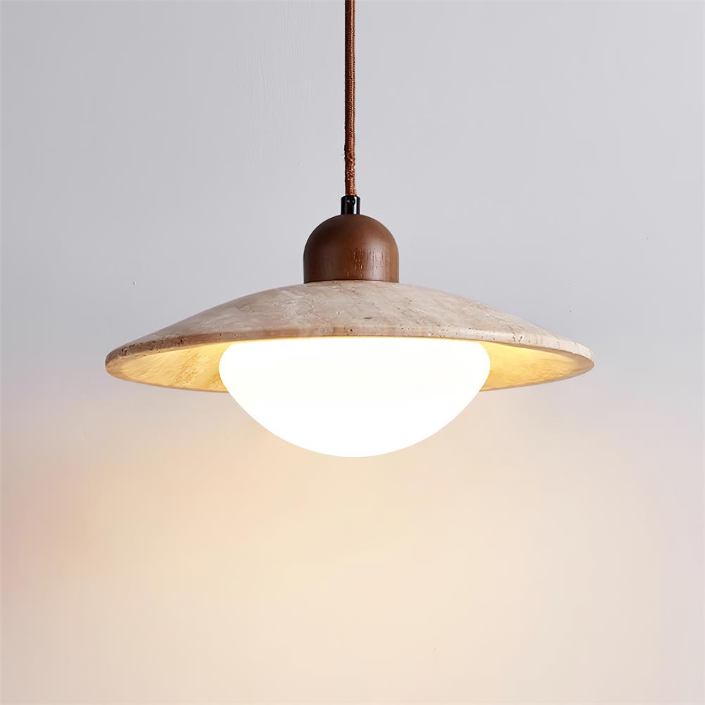 Luxen Pendant Lamp Travertine Minimalist