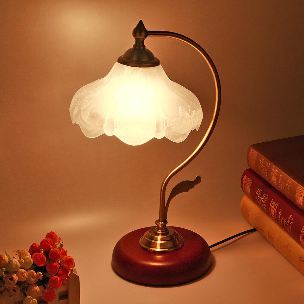 Velivise retro bordslampa i form av en blomma