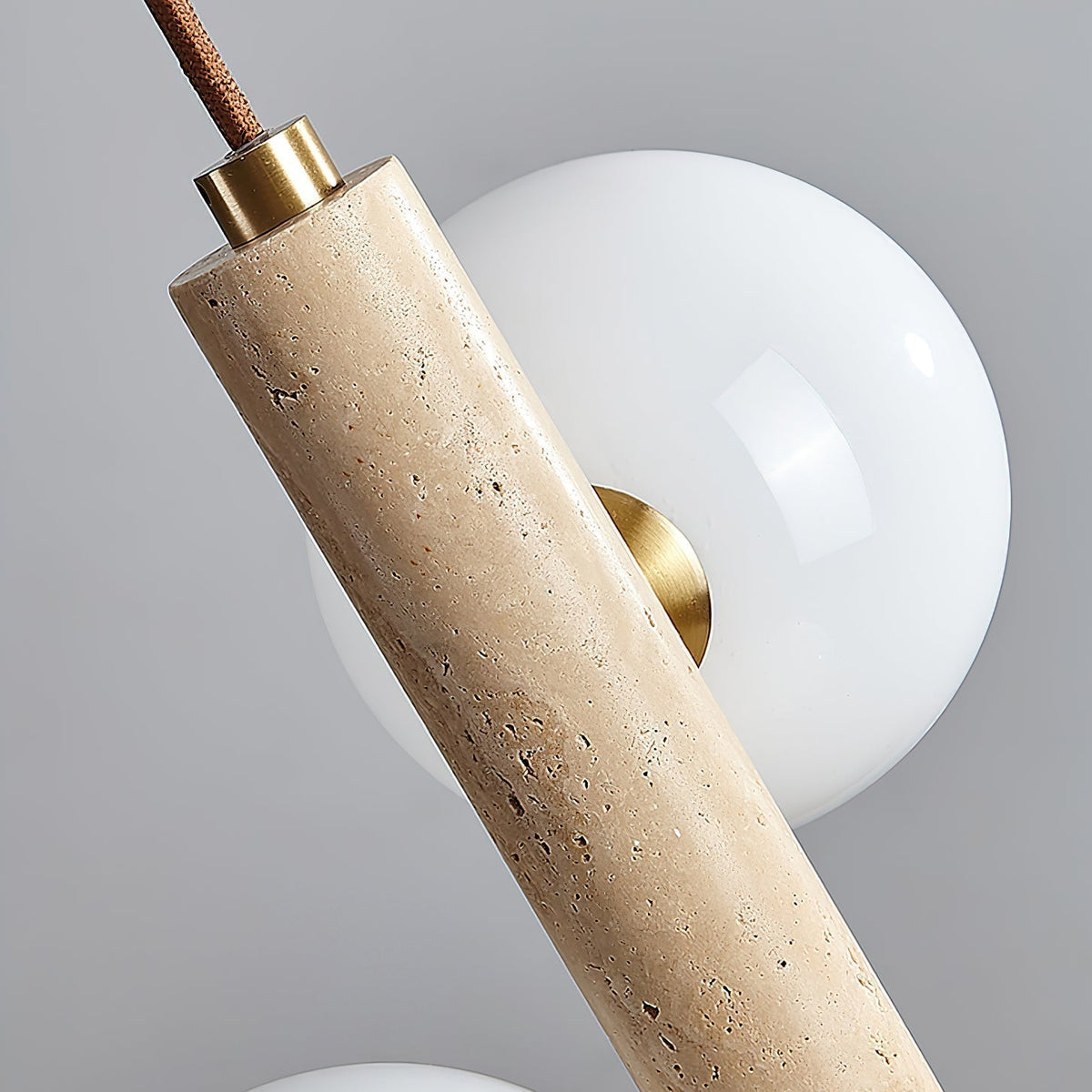 Aursorel Multi-Globe pendel i travertin