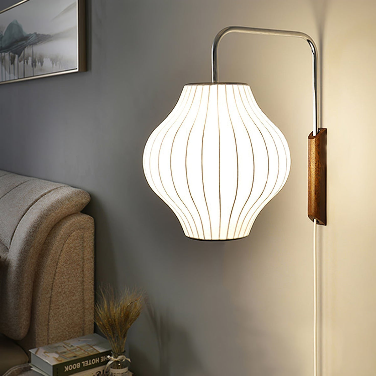 Aldinira Wall Sconce Walnut Ball