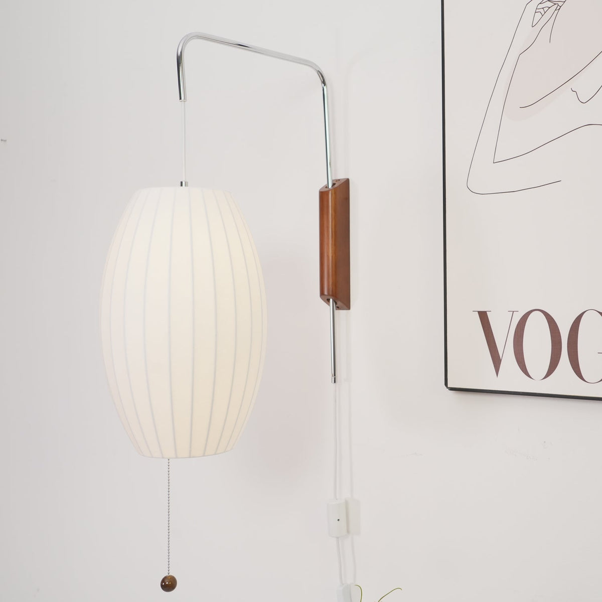 Aldinira Wall Sconce Walnut Ball