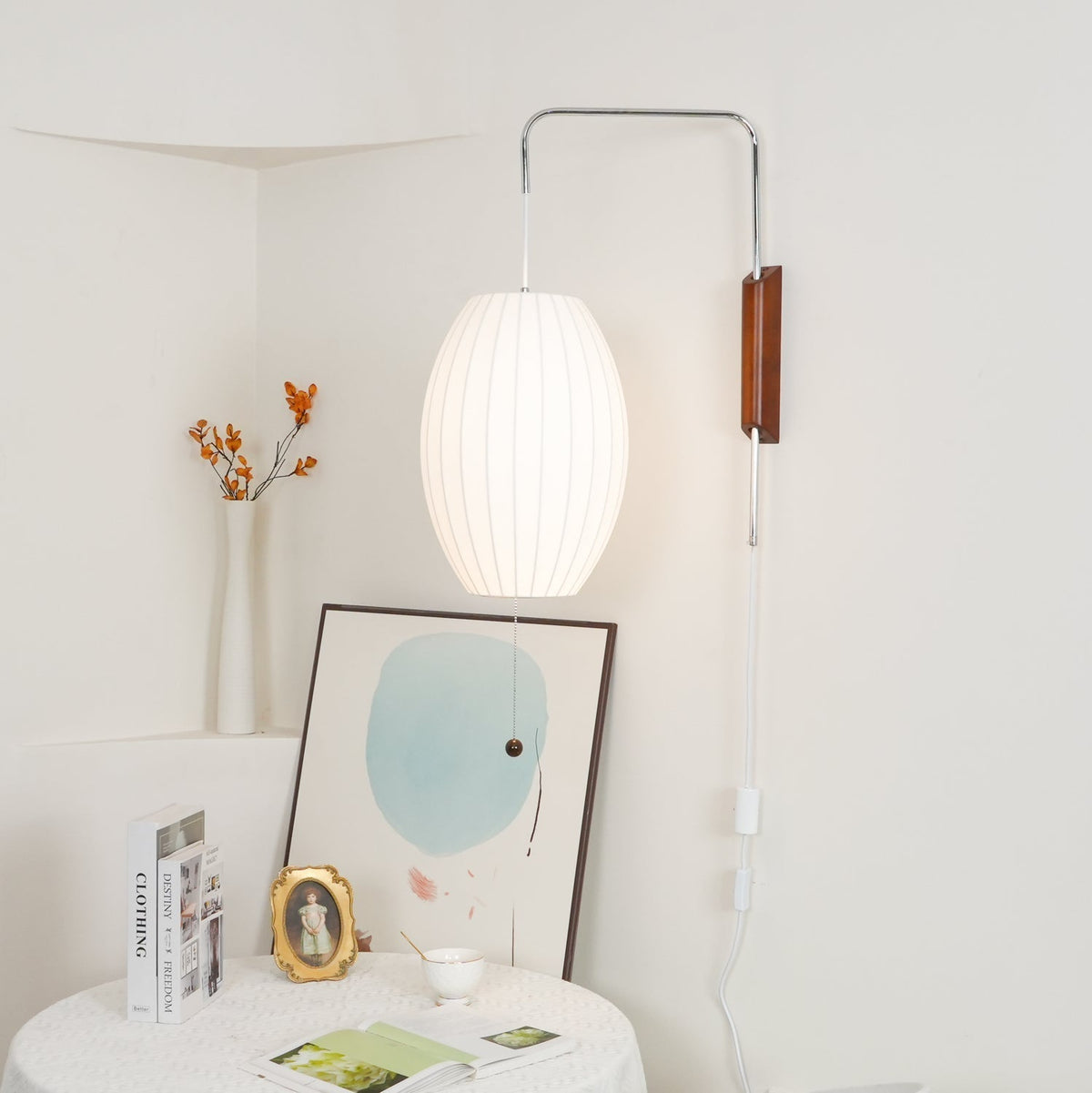 Aldinira Wall Sconce Walnut Ball