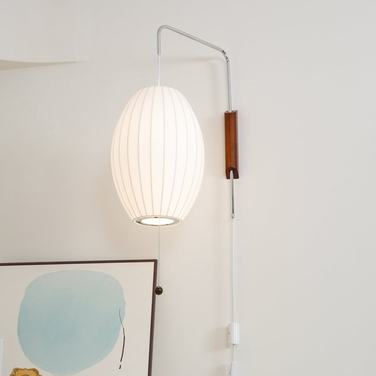 Aldinira Wall Sconce Walnut Ball
