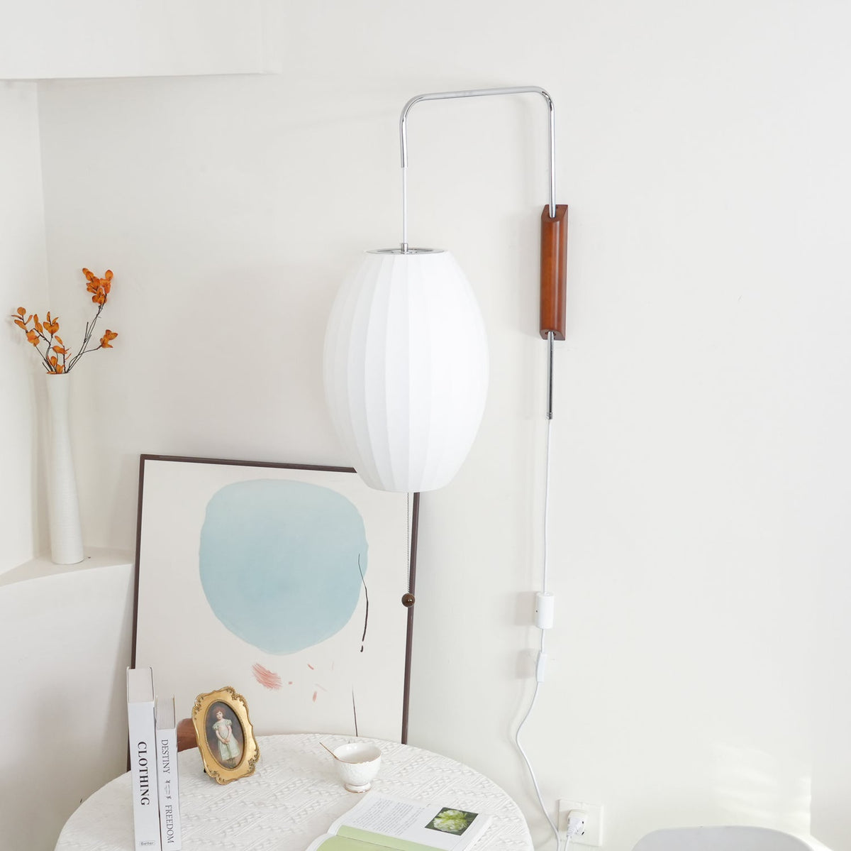 Aldinira Wall Sconce Walnut Ball