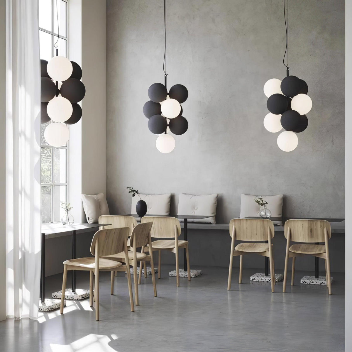 Blanor industriel kunstnerisk pendellampe