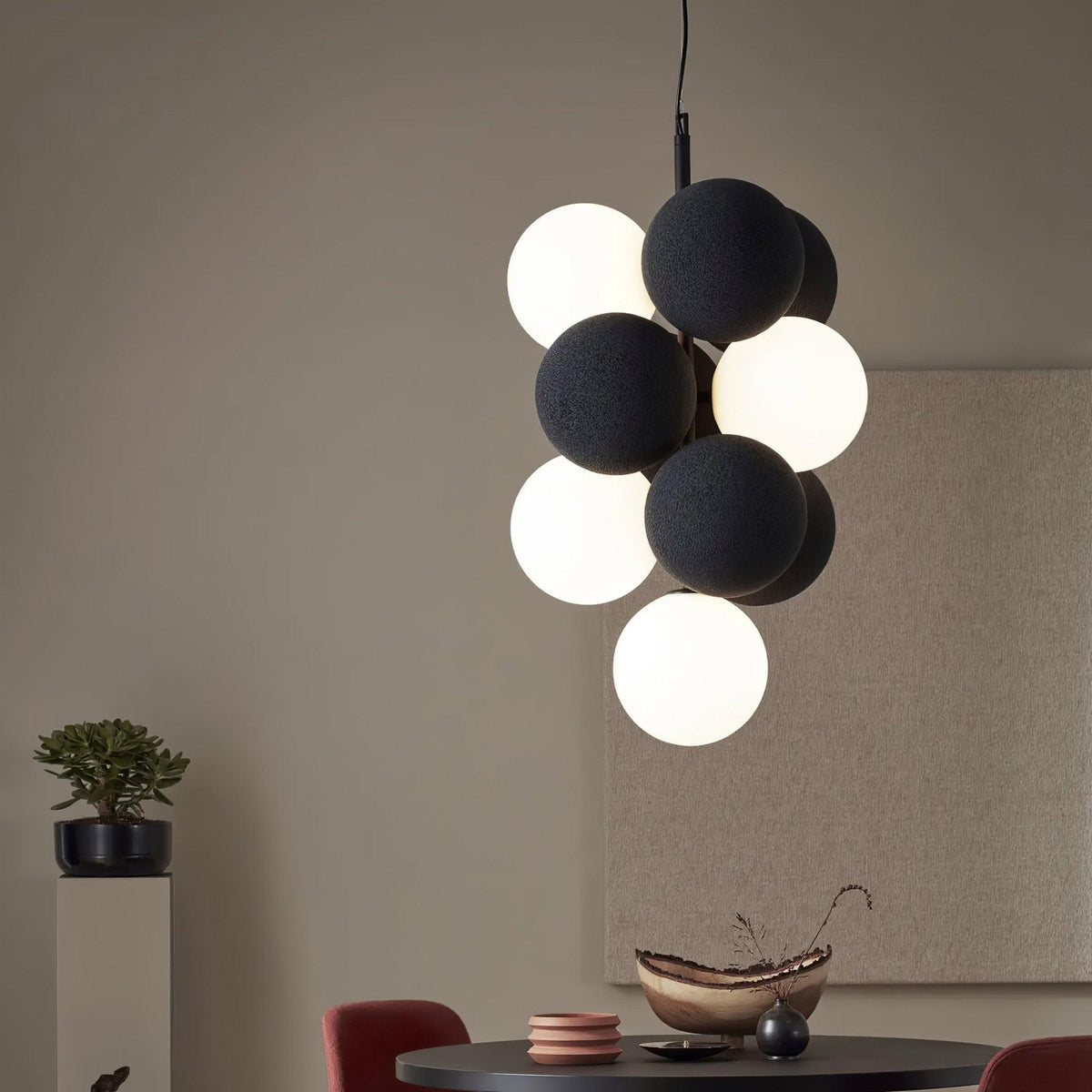 Blanor industriel kunstnerisk pendellampe
