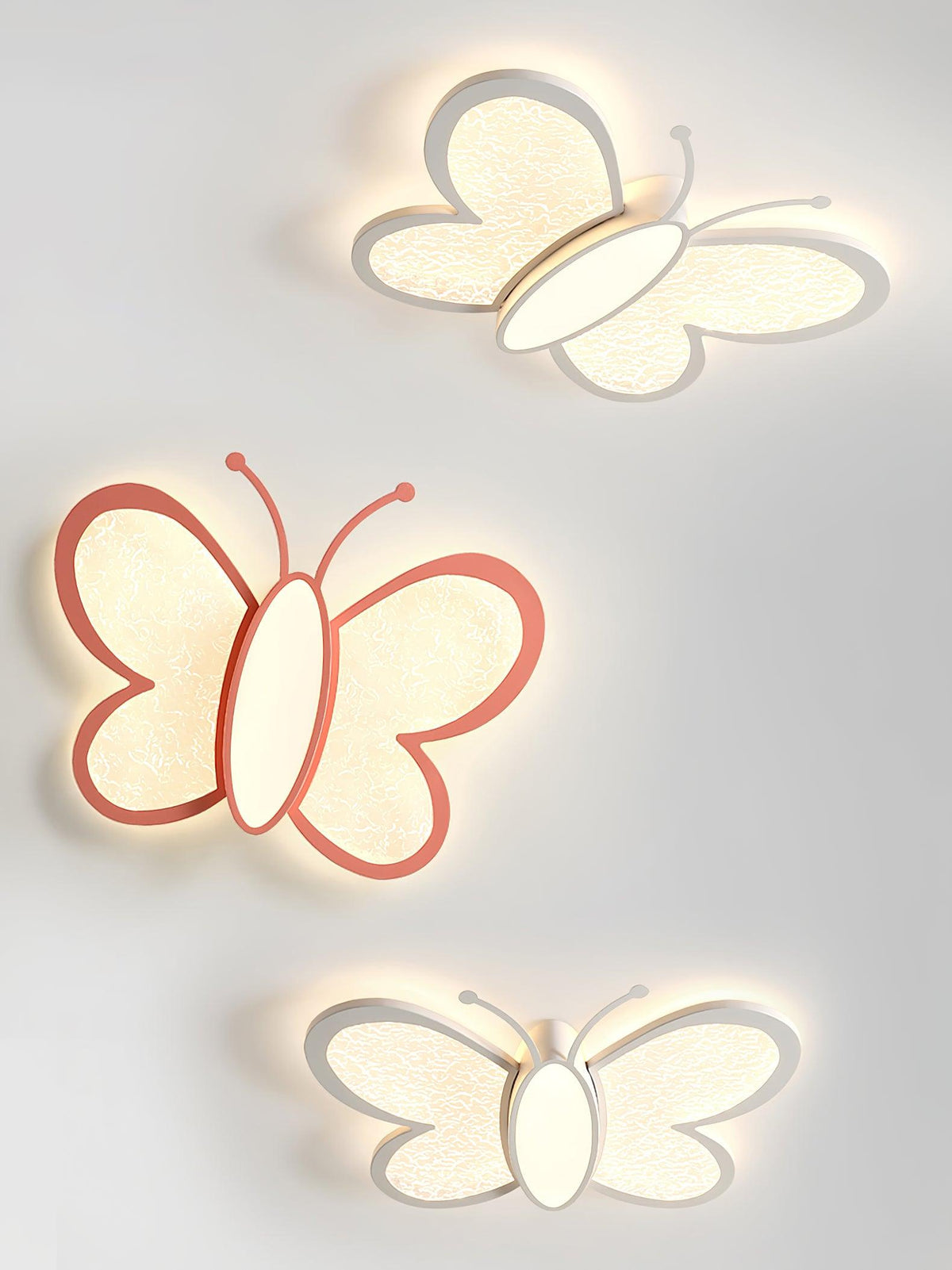 Dael nordisk kunstnerisk sommerfugleloftlampe