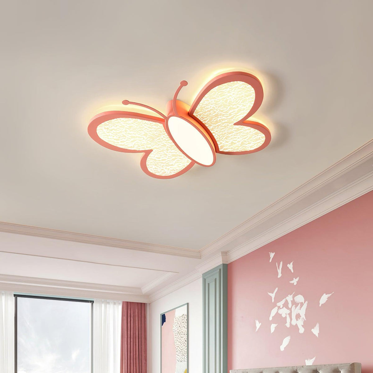 Dael nordisk kunstnerisk sommerfugleloftlampe