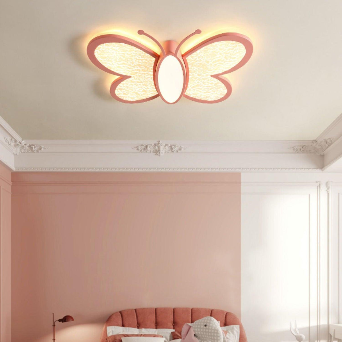 Dael nordisk kunstnerisk sommerfugleloftlampe
