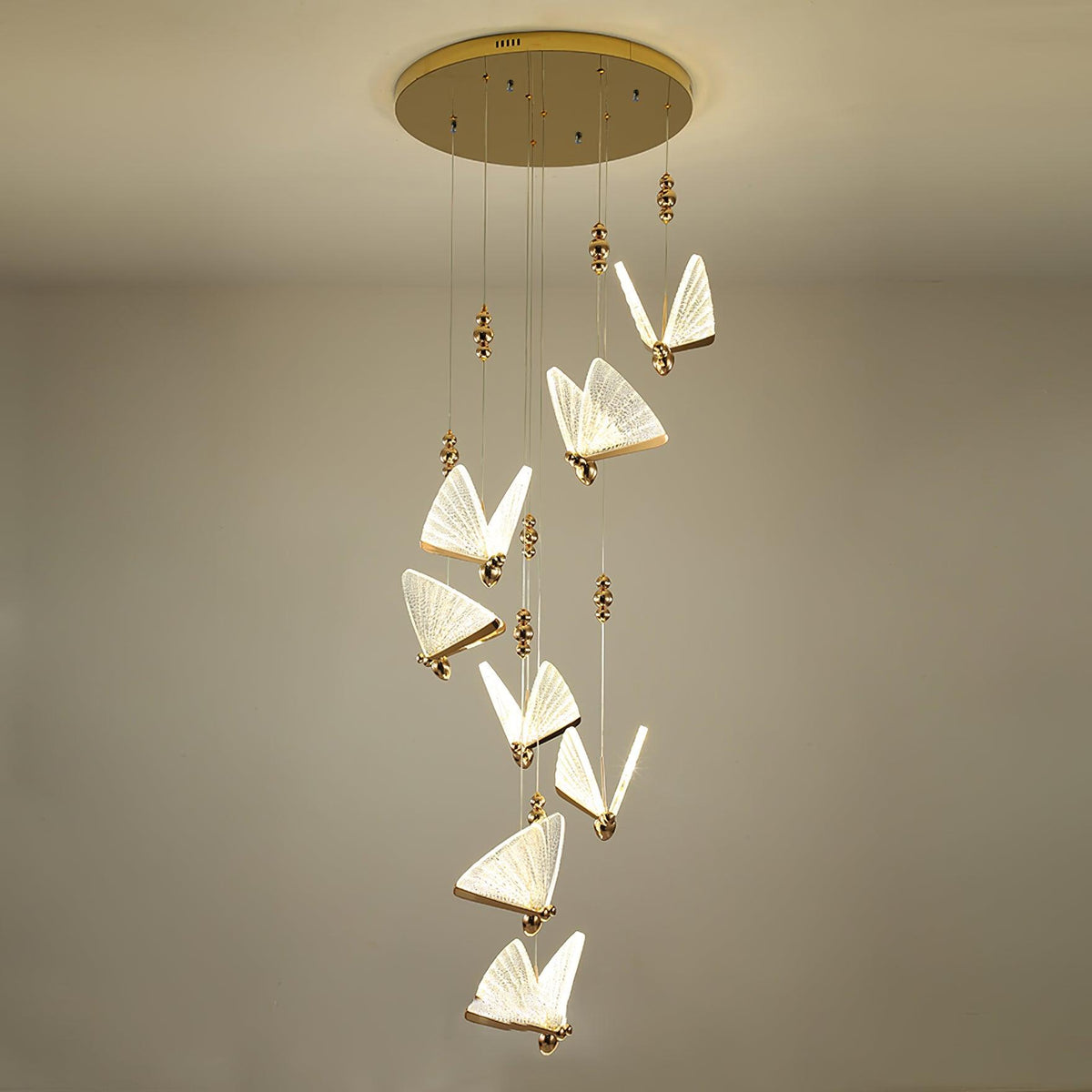 Luz pendente moderna Elaaneria em forma de borboleta