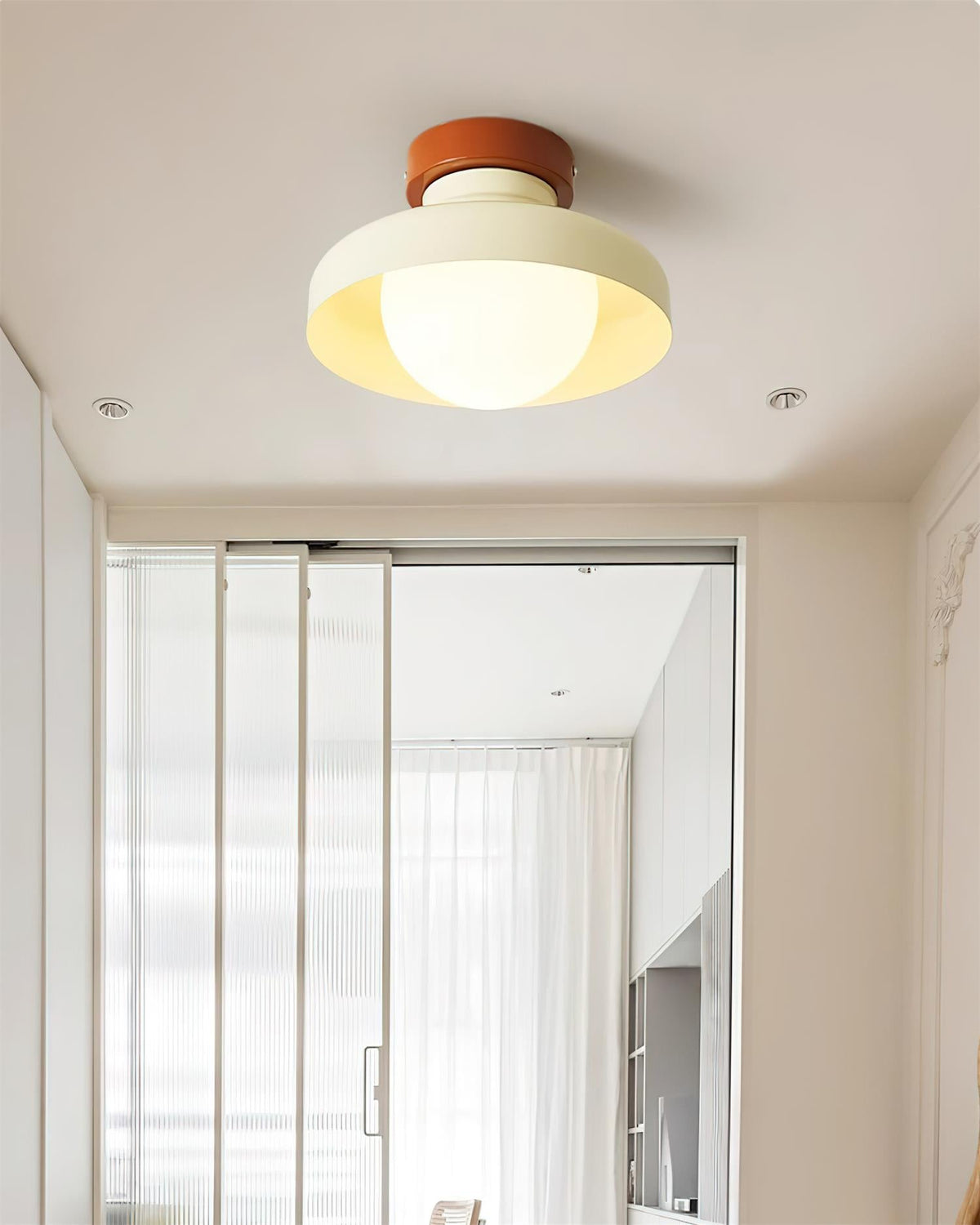Valaneria blå loftlampe i metal