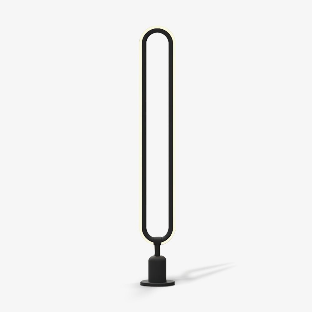 Candeeiro de exterior preto Ovalor para jardim