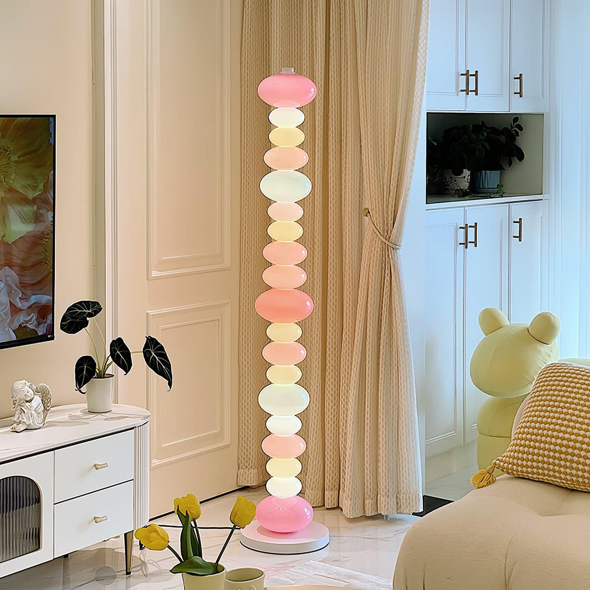 Avelare konstnärlig lekfull golvlampa i marmor
