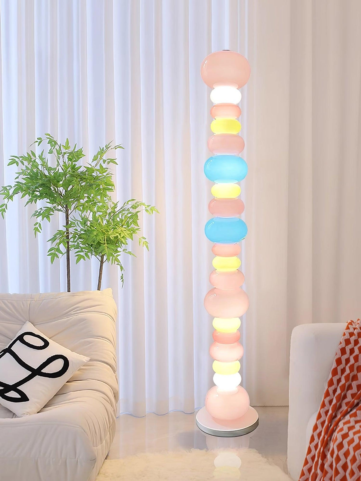 Avelare konstnärlig lekfull golvlampa i marmor