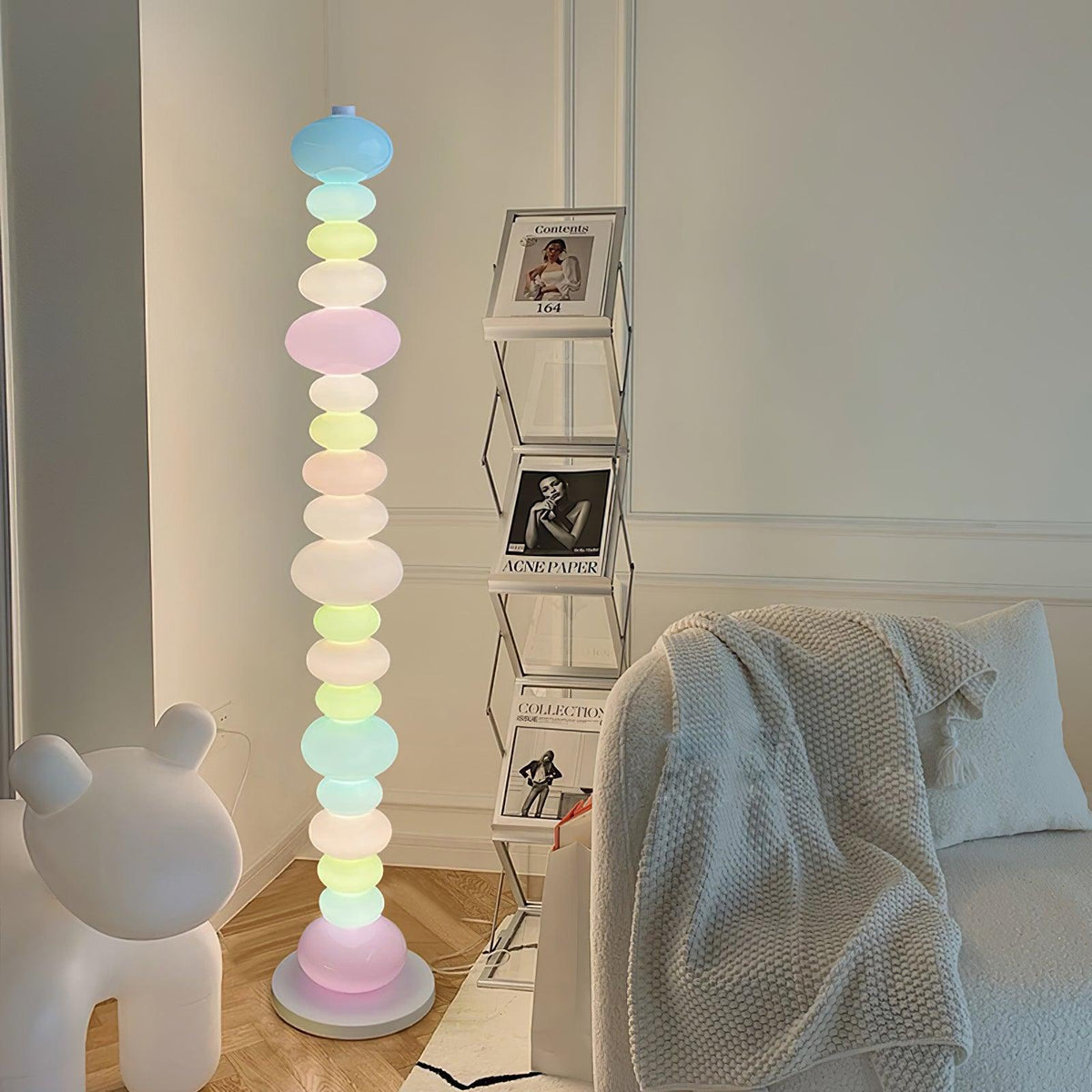 Avelare konstnärlig lekfull golvlampa i marmor