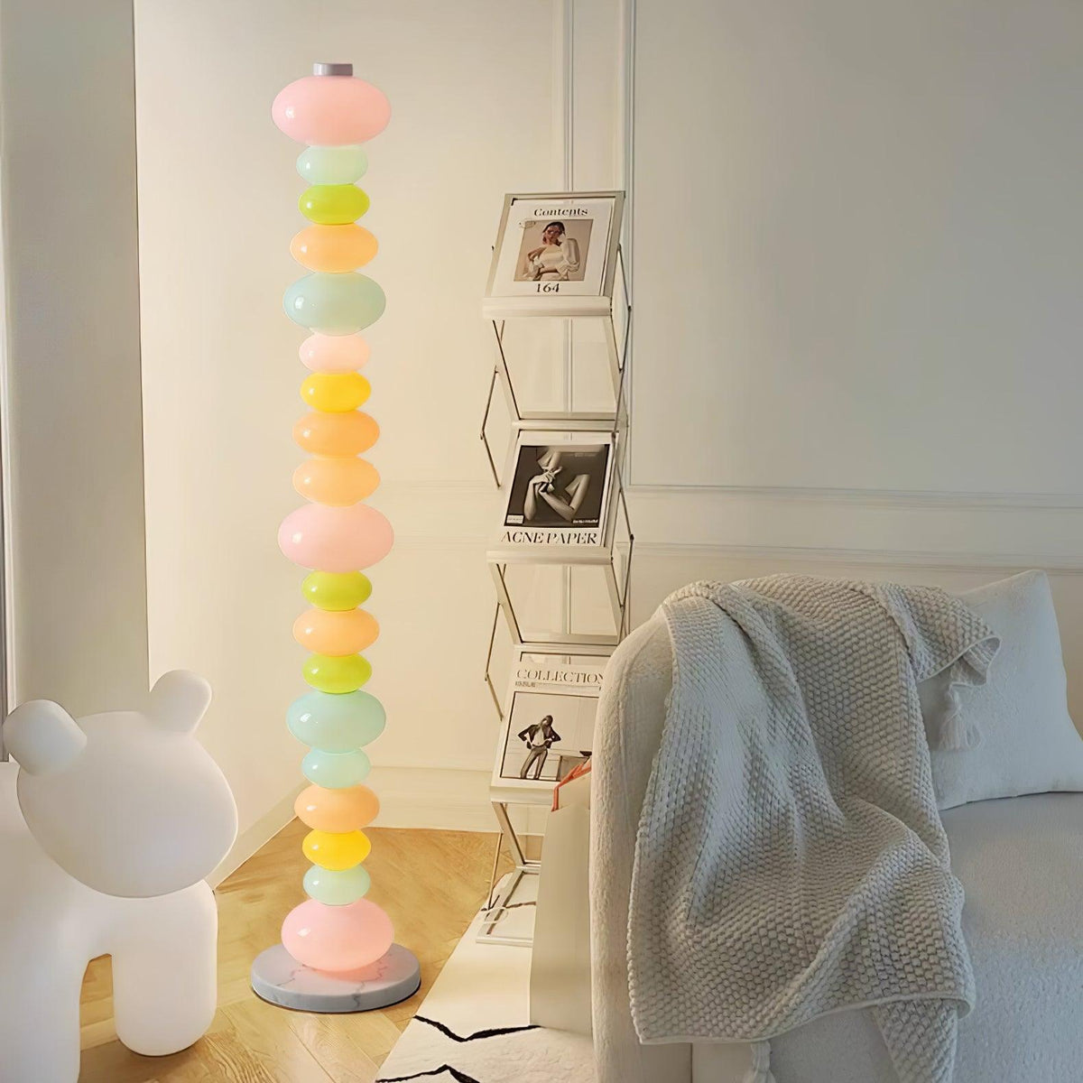 Avelare konstnärlig lekfull golvlampa i marmor
