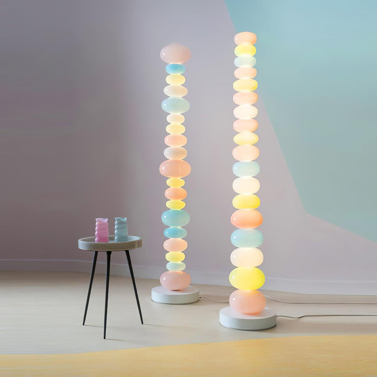 Avelare konstnärlig lekfull golvlampa i marmor