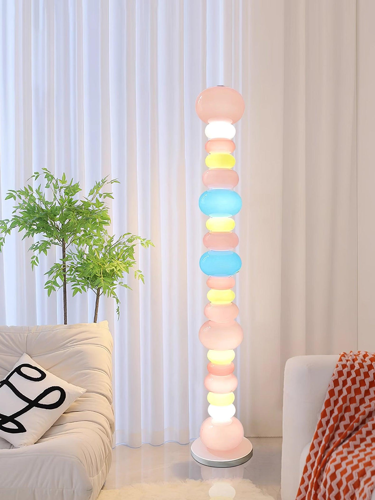Avelare konstnärlig lekfull golvlampa i marmor