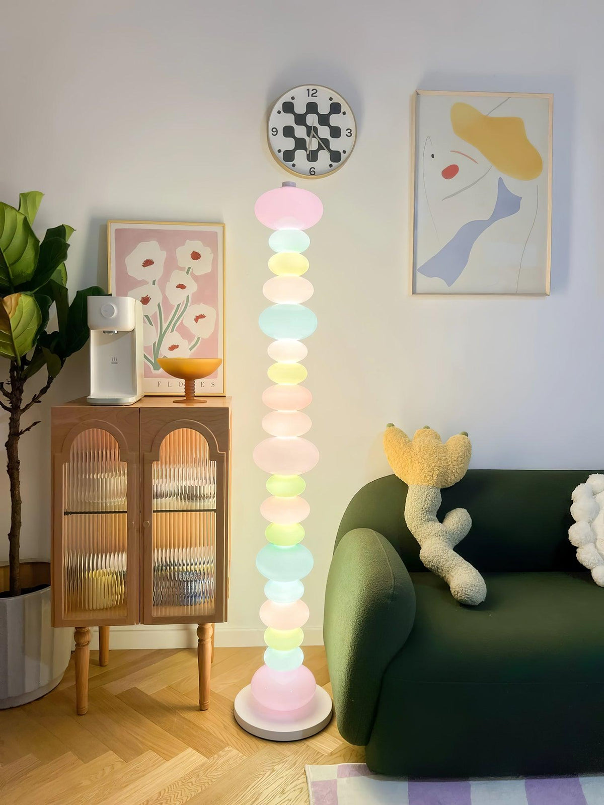 Avelare konstnärlig lekfull golvlampa i marmor