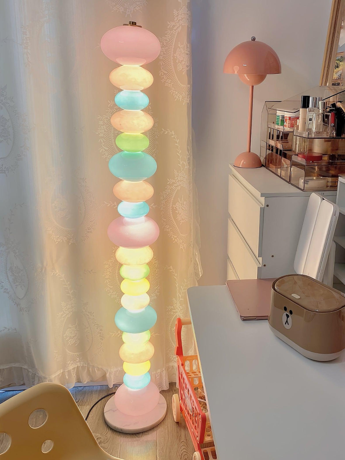 Avelare konstnärlig lekfull golvlampa i marmor