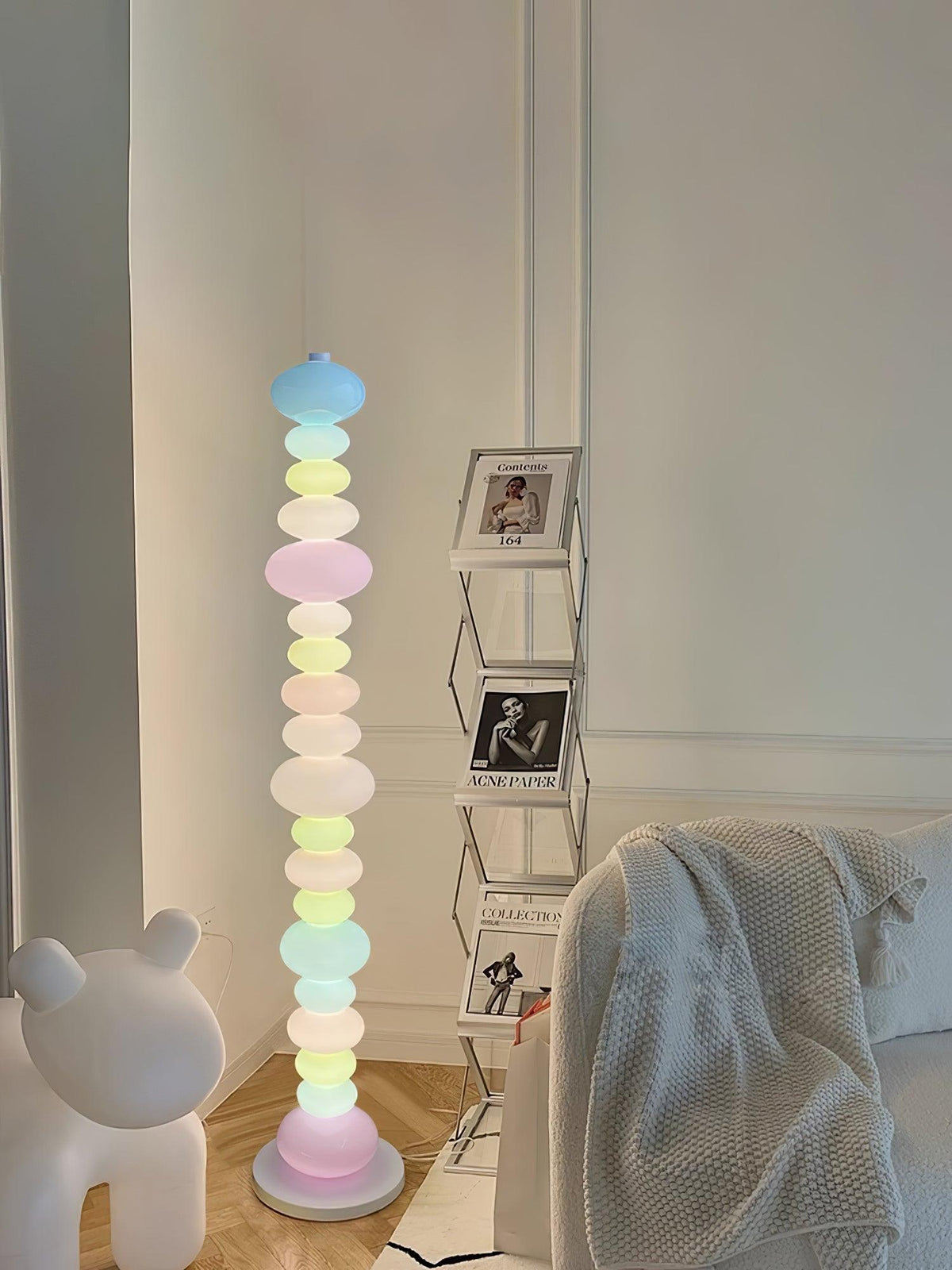 Avelare konstnärlig lekfull golvlampa i marmor