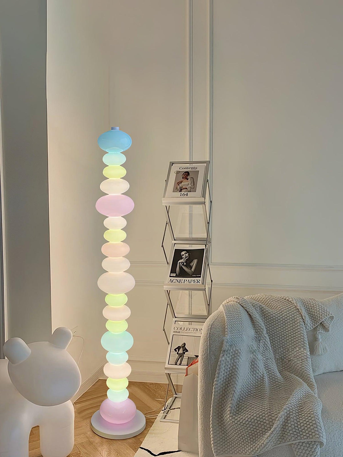 Avelare konstnärlig lekfull golvlampa i marmor