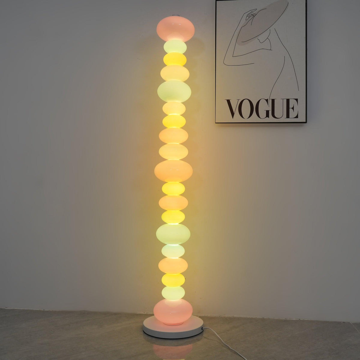 Avelare konstnärlig lekfull golvlampa i marmor