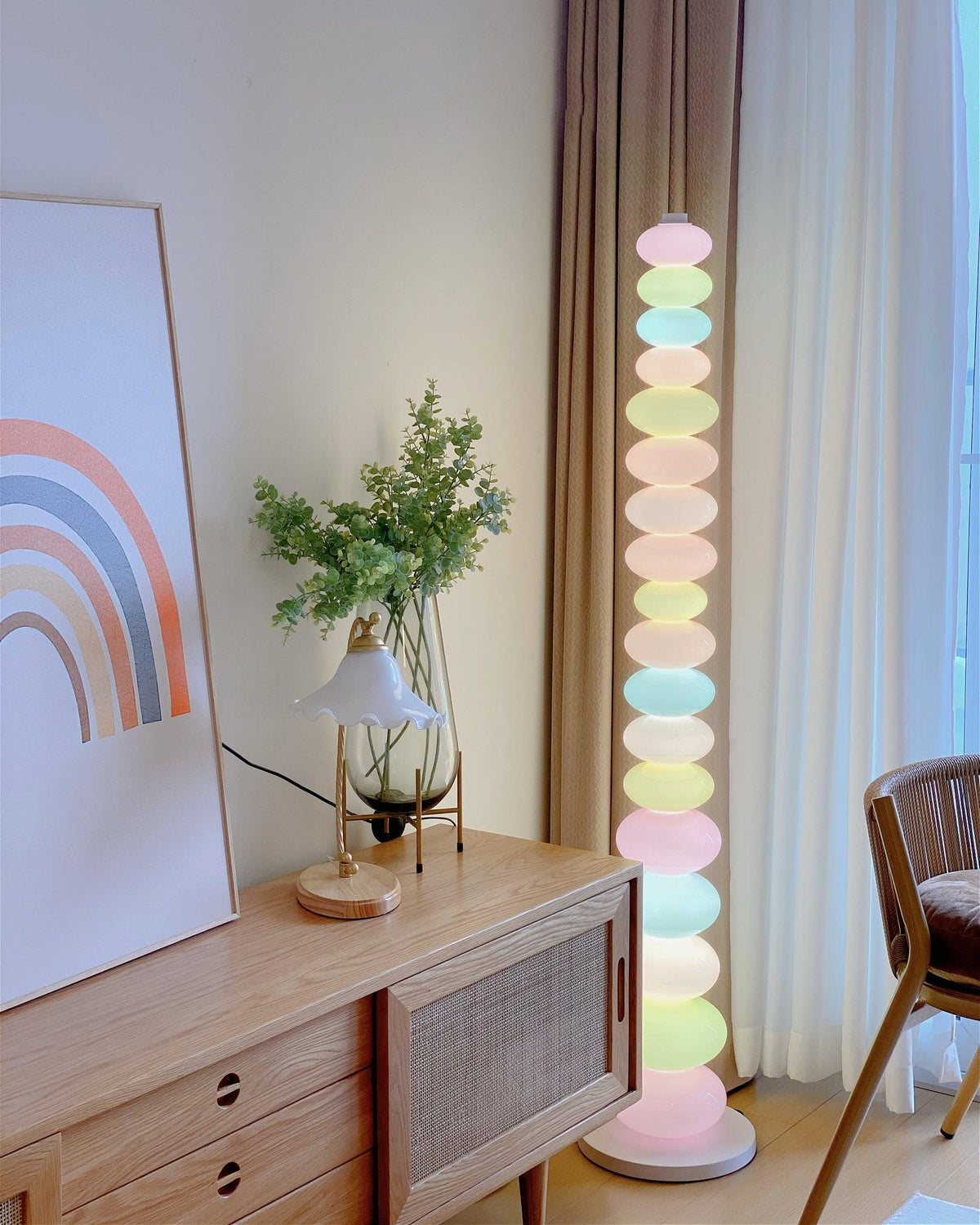Avelare konstnärlig lekfull golvlampa i marmor