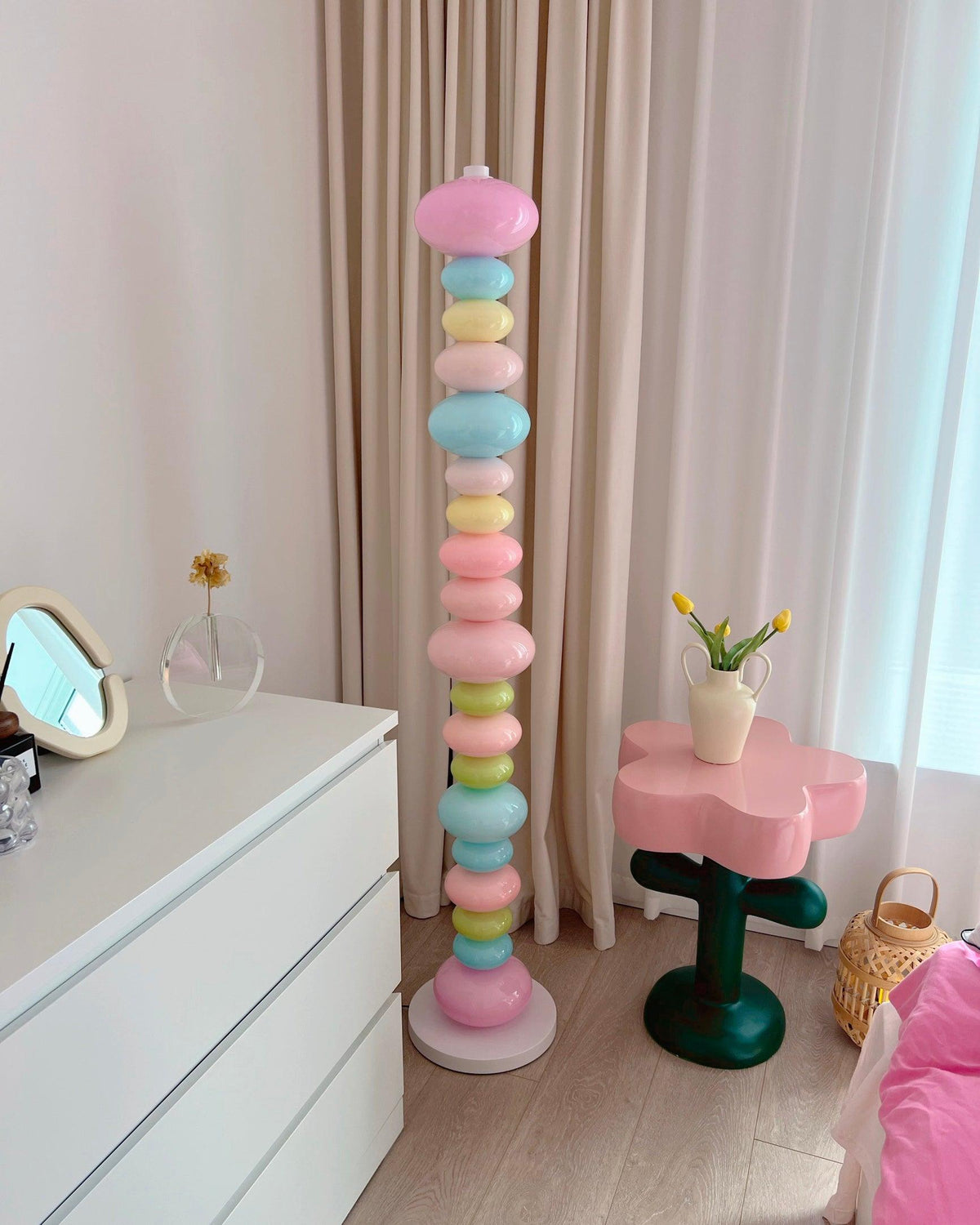 Avelare konstnärlig lekfull golvlampa i marmor