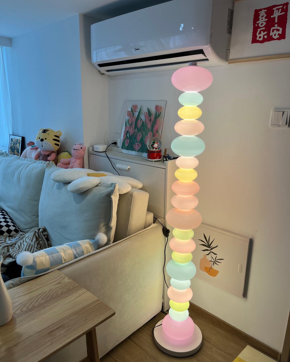 Avelare konstnärlig lekfull golvlampa i marmor