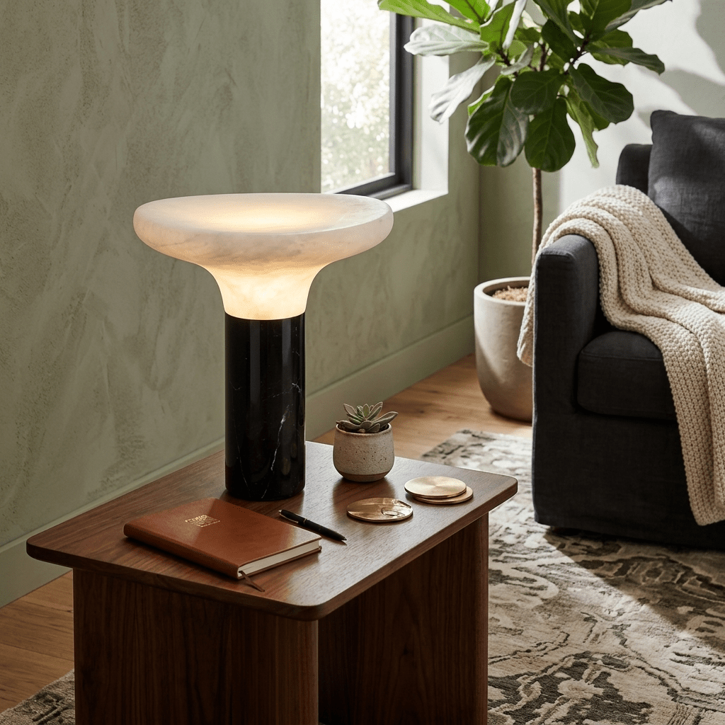 Eiruora-alabastbordlampe