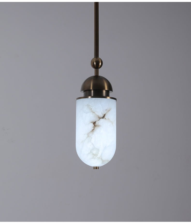 Hänglampa Capsule i alabaster
